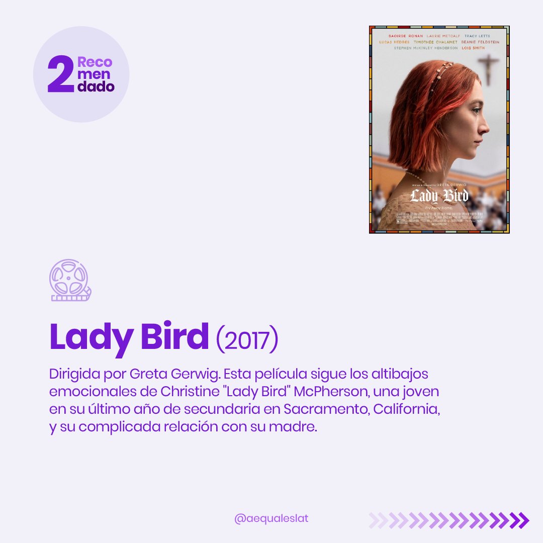 aequaleslat's tweet photo. ¡El mes de todas las mujeres aún no acaba! 💜
Aquí te dejamos 5 películas que necesitas ver para seguir abriendo conversaciones importantes ✨
(1/2)

#8M #Aequales https://t.co/JE7xXxUYvX