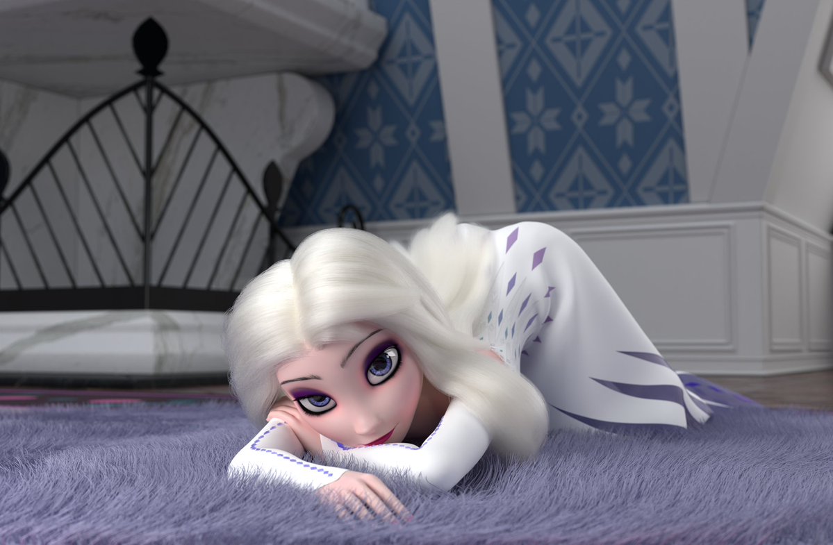 萦绕 ב-X: Staring at you Frozen Elsa t.cokMIV3yghka  X