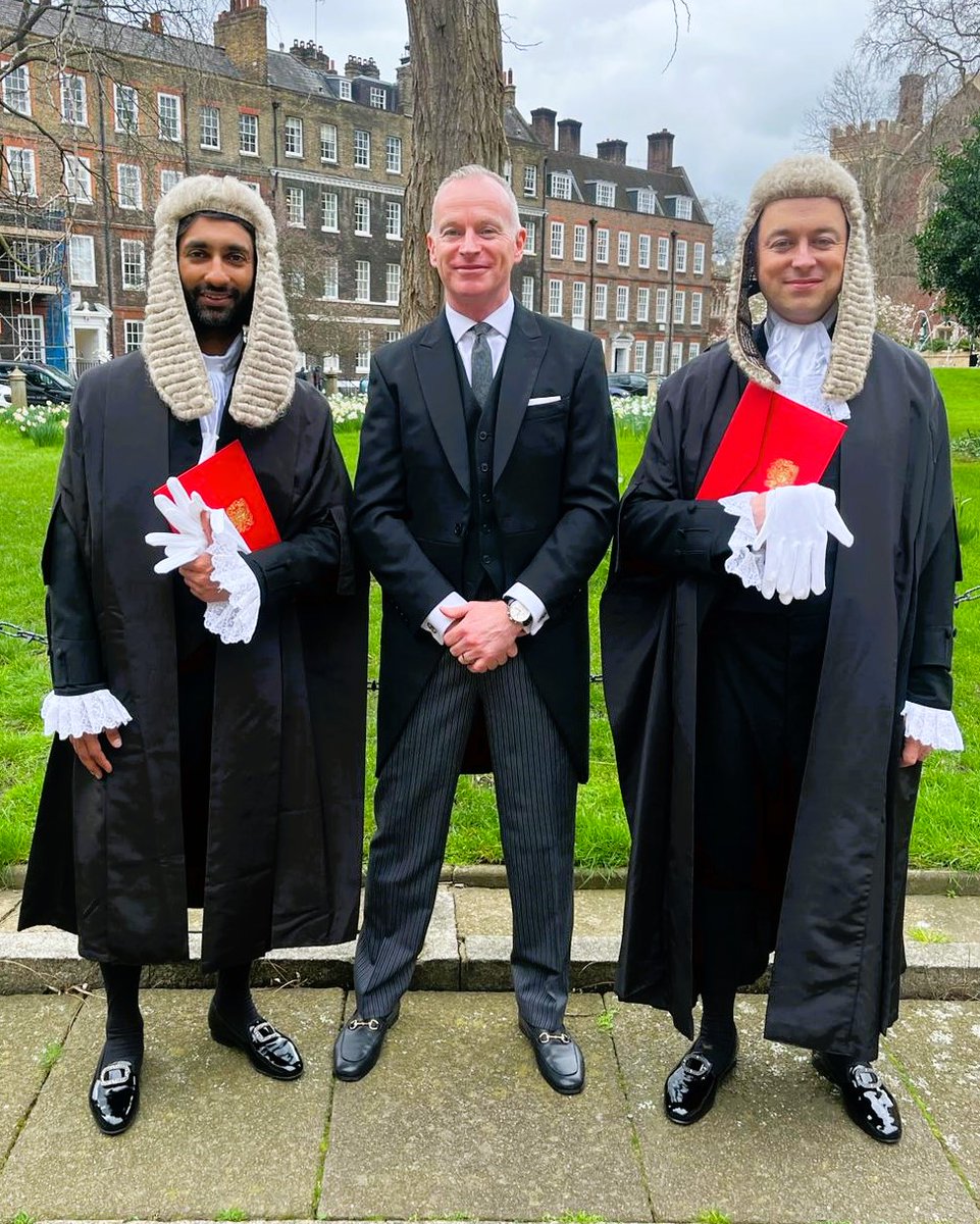 The members and staff of 4 New Square Chambers offer their warmest congratulations to Richard O'Brien and Shail Patel, seen here with Deputy Senior Clerk Dennis Peck, who were officially sworn in as Silk at a ceremony held today at the Palace of Westminster.

#silksday