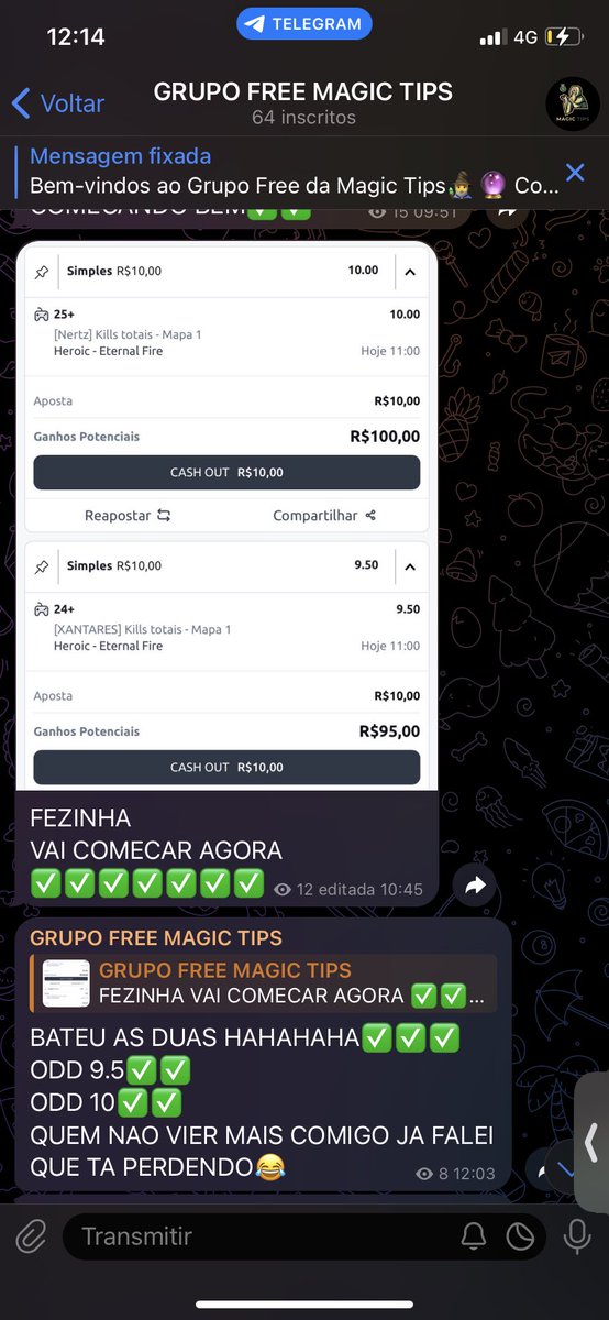 Magic_tipss's tweet image. ESTAMOS ACERTANDO TUDOOO NESSE MAJOR😍
ODD 9.5✅
ODD 10.0✅