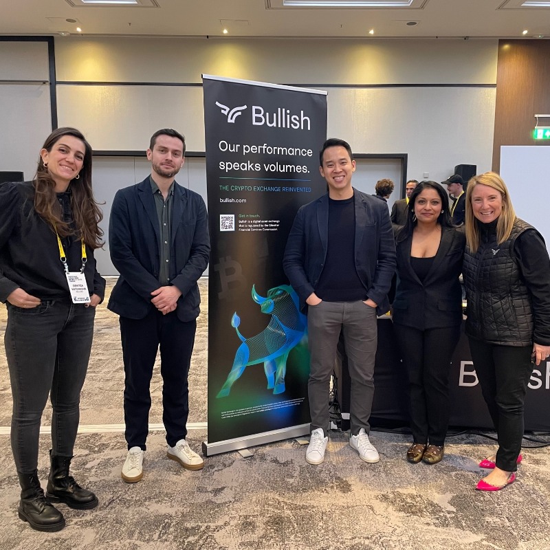 Team #Bullish is in #London at @blockworksDAS. Be sure to stop by our booth and to say hello to the team. #DAS2024