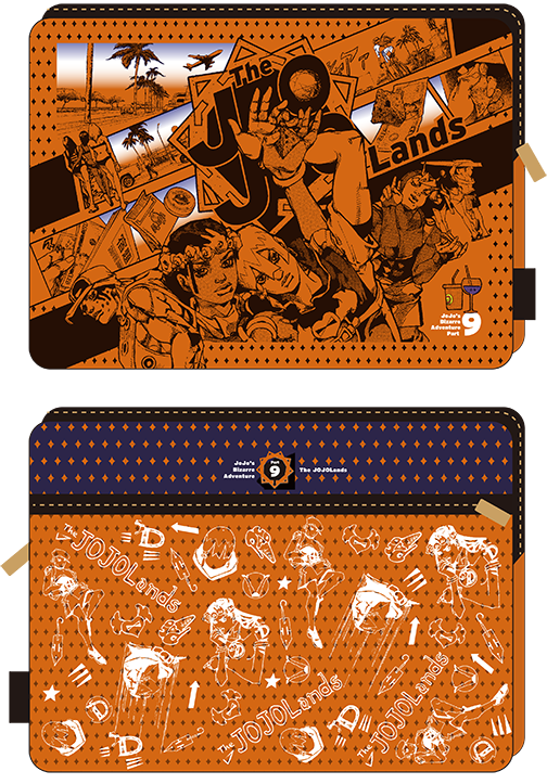 Design of The JOJOLands tablet case in the Ultra Jump April 2024 issue