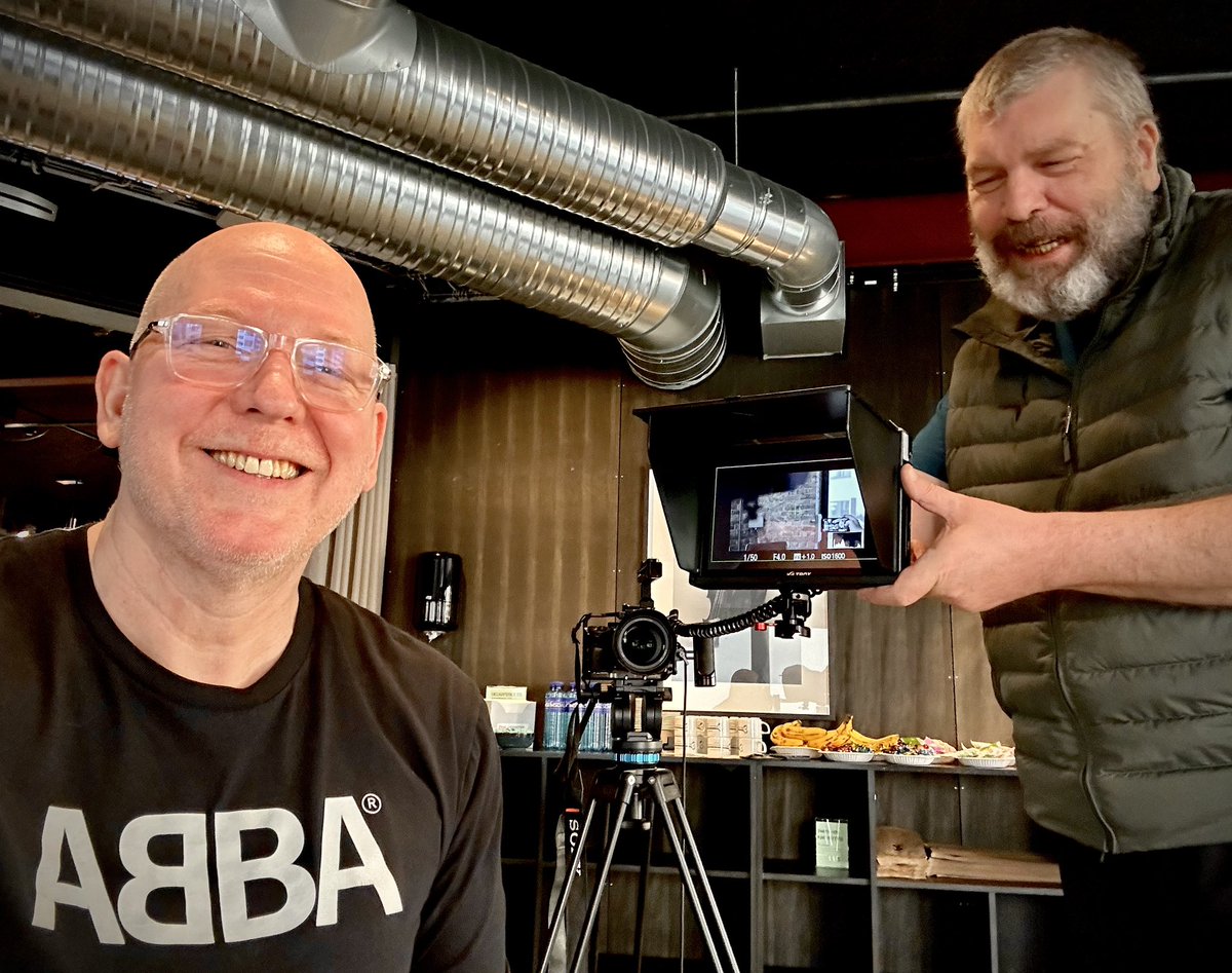 The Belgian accordion-playing philosopher Kristof Van Rossem likely facilitated the world's first philosophical workshop on ABBA yesterday 🤩🤔 🎥 For The Fans, a documentary. Coming soon enough… 🎞️📱📺 
Followed by Lisa Stokke's 'Lisa Loves ABBA'  🪗🎹🎸🎤 #abba #Philosophy