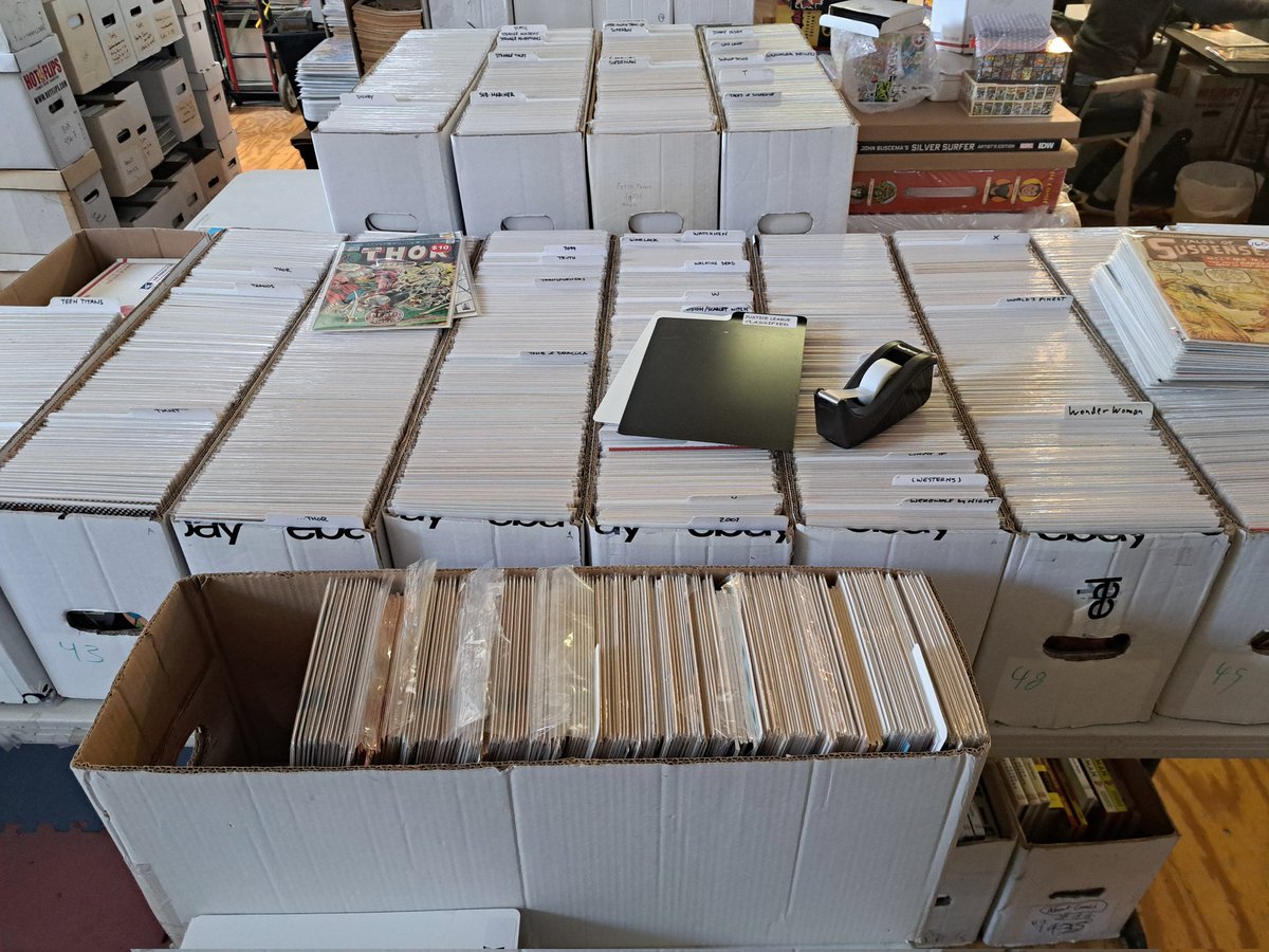 ComicsStatues's tweet photo. Adding books to our 30% off section for @Indiana__CC! See you over in booth 1300!

#comics #comicbooks #marvelcomics #dccomics #sellingcomics #thor #spiderman #submariner #punisher #superman #batman #wonderwoman #indianacomicconvention #indianacomiccon #comiccon #comicconvention https://t.co/LLrnni05hw