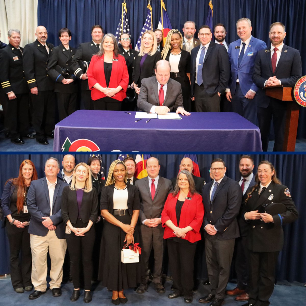 GovofCO's tweet photo. Coloradoโs iconic 14ers, mountains over 14,000 feet, are treasures for our state, and this new bipartisan law I signed is a part of our work to open up access and ensure Coloradans can enjoy more fun outdoors. https://t.co/VvmT60eqXe
๐SB24-005 - Prohibit Landscaping Practices for Water Conservation, sponsored by Senators Dylan Roberts and Cleave Simpson, and Representatives Karen McCormick and Barbara McLachlan.
๐SB24-058 - Landowner Liability Recreational Use Warning Sign, sponsored by Senators Mark Baisley and Dylan Roberts, and Representatives Brianna Titone and Shannon Bird.
๐SB24-002 - Local Government Property Tax Credits Rebates, sponsored by Senator Dylan Roberts, Speaker Julie McCluskie, and Representative Lisa Frizell. ๐HB24-1016 - Defined Personnel for Emergency Telephone Services, sponsored by Representative Sheila Lieder and Ryan Armagost, and Senators Chris Kolker and Kevin Van Winkle.