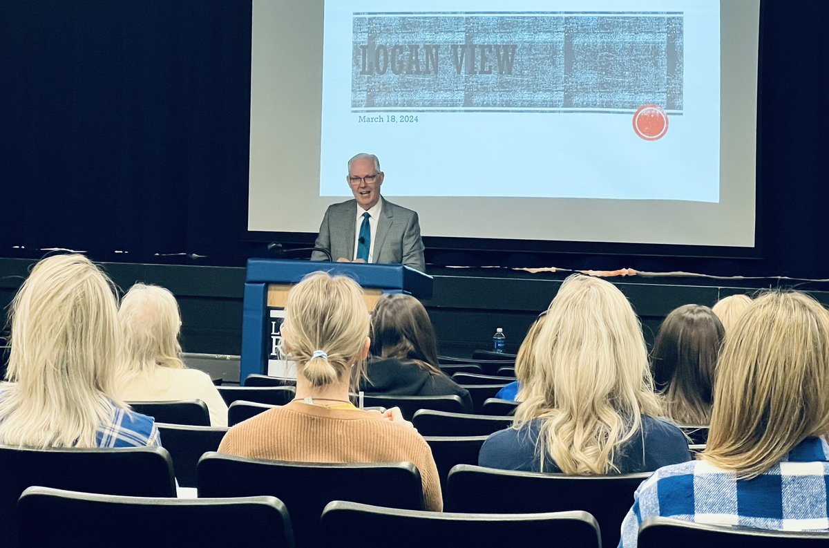 Logan View’s the site of a commissioner’s homecoming today. Neat way for the district to spend a teacher in-service day, hosting Commissioner of Education Dr. Brian Maher, a 1980 grad! “The kids in Hooper, Nickerson, Uehling and Winslow need you to continue blazing paths.”