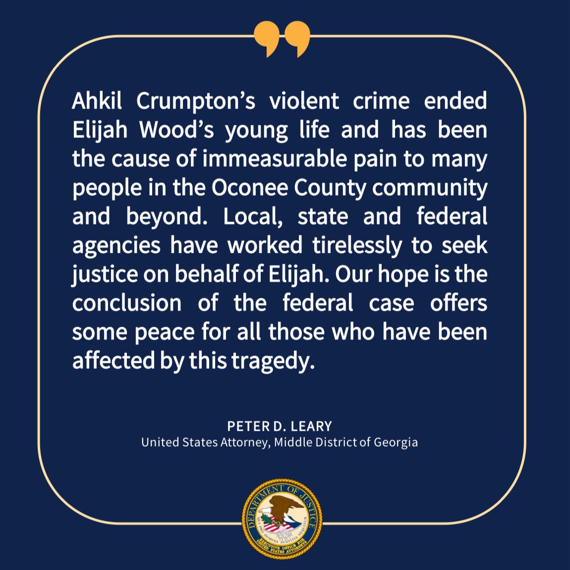 Pennsylvania Resident Sentenced to Statutory Maximum of 30 Years in Prison for Shooting Death of Oconee County Man Press release: justice.gov/usao-mdga/pr/p… @USAttorneys @ATFAtlanta @ATFHQ @FBIAtlanta @FBI @oconeesheriff @accpolice @PhillyPolice @USAO_EDPA @TheJusticeDept