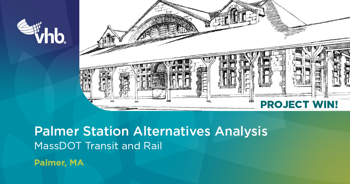 VHBnow's tweet photo. VHB is partnering with @MassDOT in Palmer, #Massachusetts, to conduct an alternatives analysis for a passenger #rail station aiming to reintroduce intercity passenger service to this region of the Commonwealth!
Learn more: https://t.co/FETUtJ82nM.
#ImprovingMobility #Transit https://t.co/68rgdEotTn
