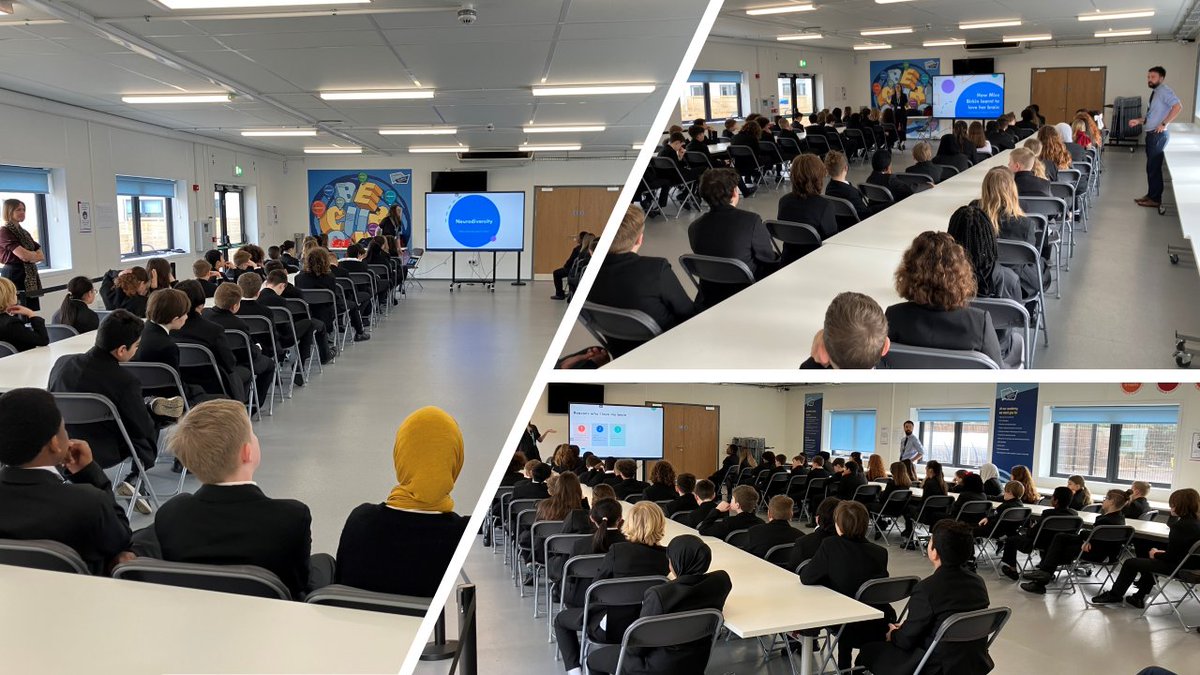 A view into TQ: A fantastic assembly from Miss Birkin to start our Neurodiversity Week. Students engaged in activities at lunch also.