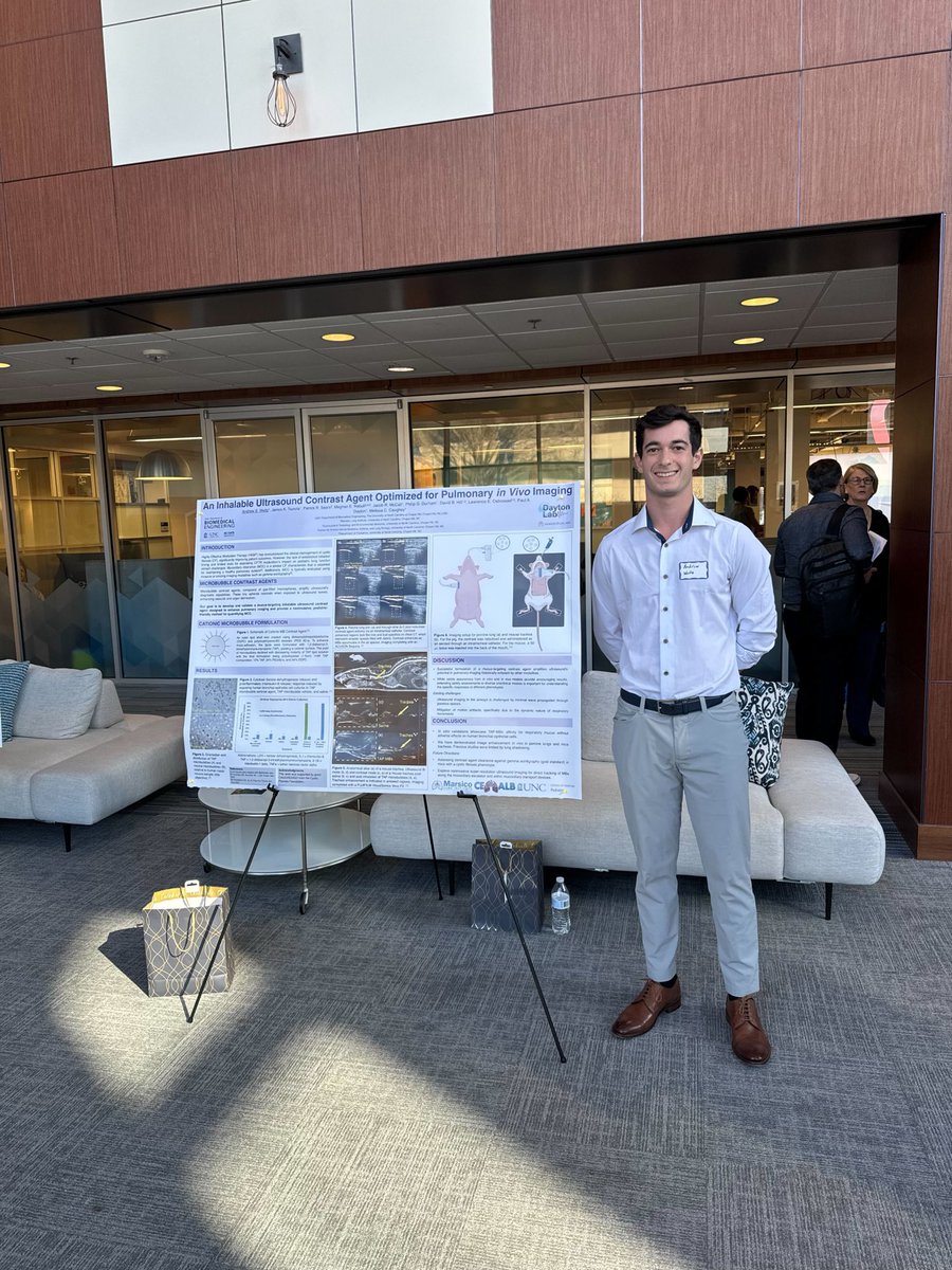 DaytonLab's tweet photo. Thanks to @RevvityInc for hosting the In Vivo Imaging Seminar in RTP last week! 

Dayton Lab members attended the event and several presented at the poster session! (also, Andrew won an award for his work measuring aerosolized contrast agents in the lung!) https://t.co/SeyDAqSTRV