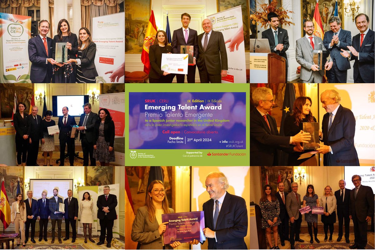 SRUK/CERU (@comunidadceru) on Twitter photo 🔴Apply by April 21st and join the list of awardees! 👏🏆<a href="/SantanderFund/">Santander Fundación</a> #SRUKTalent
2016 -Prof <a href="/EvaHeviaGroup/">Prof Hevia 🇺🇦</a>
2017 -Prof Xavier Moya
2018 -Prof <a href="/DavidFairen/">David Fairén🔻☮</a>
2019 -Prof Marc Vendrell
2020 -Prof Susana García
2021 -Dr <a href="/LedesmaAmaro/">Rodrigo Ledesma-Amaro</a>
2022 -Dr <a href="/ntapiaruiz/">Dr Nuria Tapia-Ruiz</a>
2023 -Dr <a href="/roserventotormo/">roser</a> 🔴Apply by April 21st and join the list of awardees! 👏🏆<a href="/SantanderFund/">Santander Fundación</a> #SRUKTalent
2016 -Prof <a href="/EvaHeviaGroup/">Prof Hevia 🇺🇦</a>
2017 -Prof Xavier Moya
2018 -Prof <a href="/DavidFairen/">David Fairén🔻☮</a>
2019 -Prof Marc Vendrell
2020 -Prof Susana García
2021 -Dr <a href="/LedesmaAmaro/">Rodrigo Ledesma-Amaro</a>
2022 -Dr <a href="/ntapiaruiz/">Dr Nuria Tapia-Ruiz</a>
2023 -Dr <a href="/roserventotormo/">roser</a>