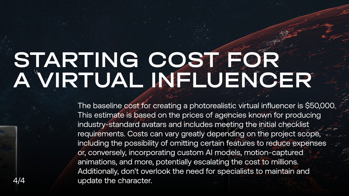 Avatars and even virtual influencers have become an everyday part of a new reality. They look like a miracle, but producing them is an earthly challenge. Check the budget and requirements, and go make your own!