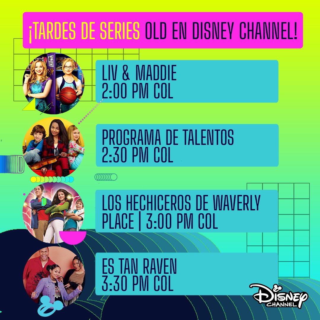 DCNewsLatino's tweet photo. ¡Series ICÓNICAS!💅. Hoy revive un episodio de tus series favoritas como #LivAndMaddie #ProgramaDeTalentos #LosHechicerosDeWaverlyPlace y #EsTanRaven🎥✨. https://t.co/5Mp9WSpxW2