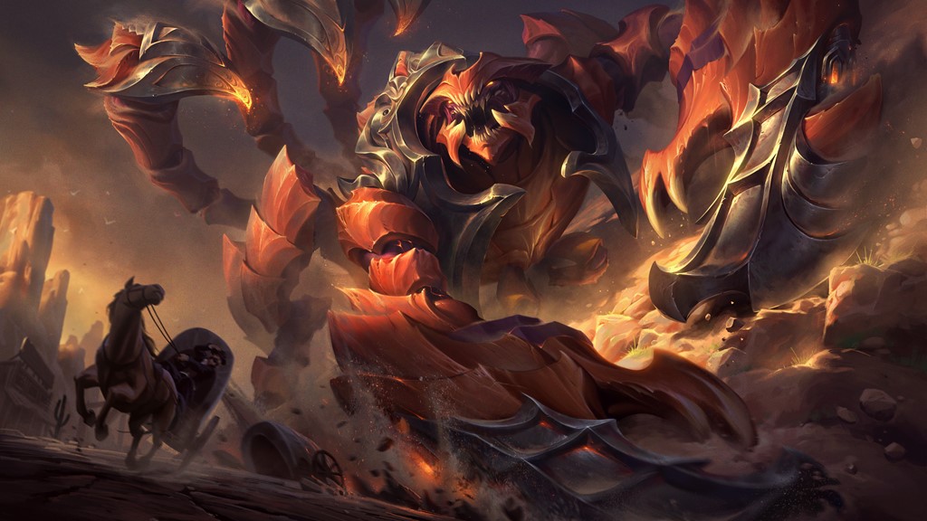 NewAzkaryan's tweet photo. Splash arts atualizadas para Skarner

-» Campeão base
-» Skarner Runas da Terra
-» Skarner Ferrão Cósmico
-» Skarner Escorpião do Deserto https://t.co/WHltfgB2RE