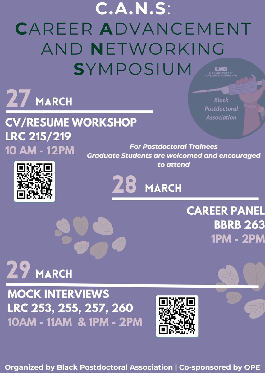 Upcoming events <a href="/natblackpostdoc/">National Black Postdoctoral Association (NBPA)</a>