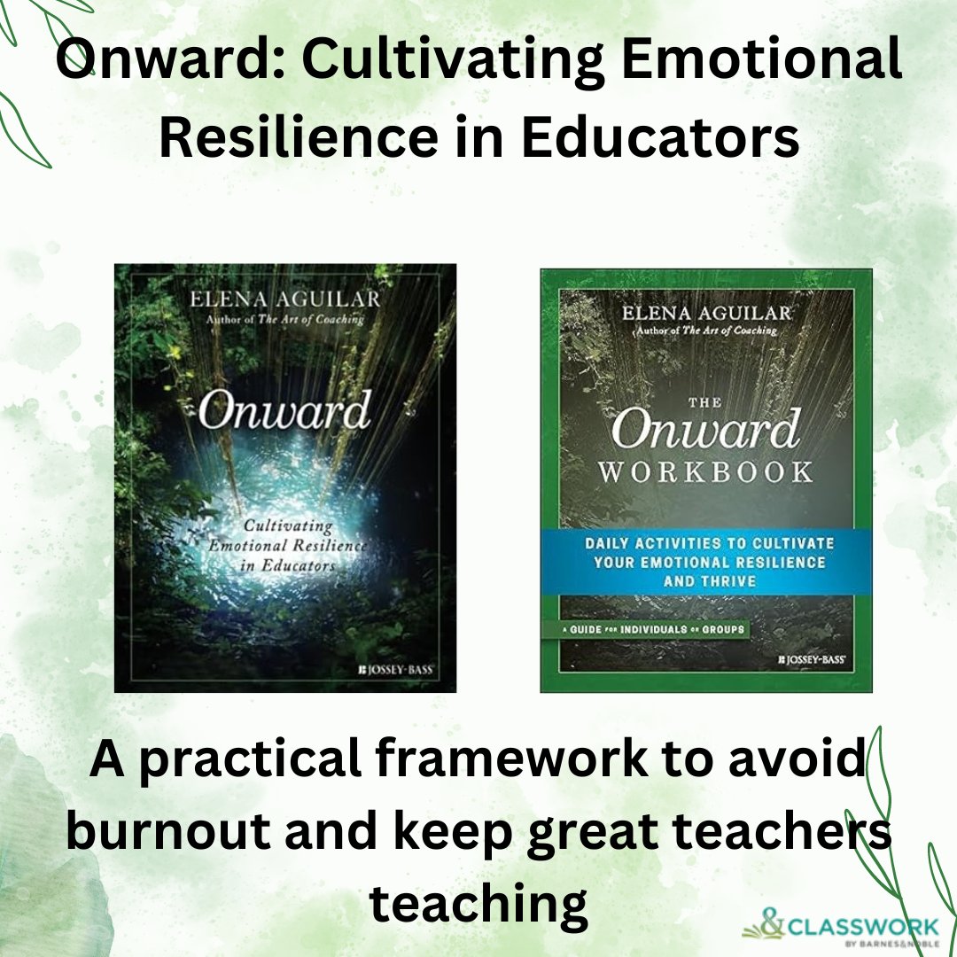 🍏🍎Today's #PDMonday titles are from an author we have featured several times - @brightmorningtm! Onward and it's accompanying workbook teaches actionable framework gives concrete steps toward rediscovering yourself, your energy, and your passion for teaching. 🍎🍏