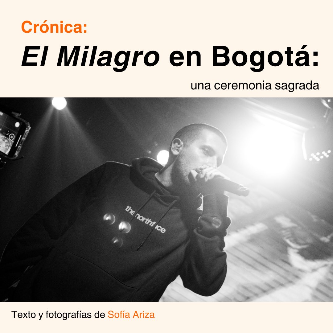 🛐 El Milagro no es solo es el disco, sino que como obra le pesan también las circunstancias que, por el azar o el destino, hicieron que tanto asistentes artistas estuviesen congregados compartiendo un mismo sentimiento: el amor por el rap. 😮‍💨 por @Sofiaariza01 👇🧵