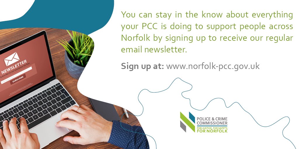 Ever wanted to know more about the work of your Police and Crime Commissioner, Giles Orpen-Smellie, and what his wider office do to support people across Norfolk? To receive our regular email newsletter, sign up via our website>> norfolk-pcc.gov.uk/news/