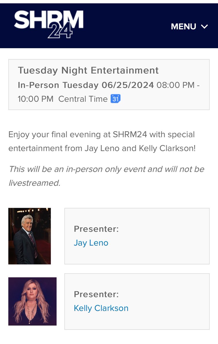 Times like this make me so excited to be in the HR world! @SHRM announced @kellyclarkson as the entertainment for this year’s conference in #chicago #SHRM #KellyClarkson #HRLife #HRProfessional @KellyClarksonTV