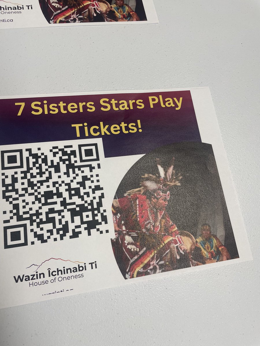 And it begins! Cochrane Indigenous Art &Culture week is here and it started off beautifully with the 7 Sisters Play ✨ Register for events on Eventbrite ♥️ @prmccallum @Cynlomalecite @IndigenousShala @CCSD_edu