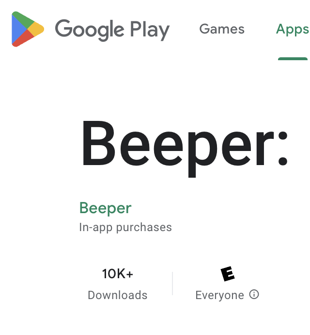 Wow, the Beeper 📟 Android Open Beta test is off to a roaring start since Thursday! 

If you didn't already, download it now - x.com/onbeeper/statu…

Our team is pumped to see so many people try it out. We really appreciate the feedback - we're working on a bunch of quick