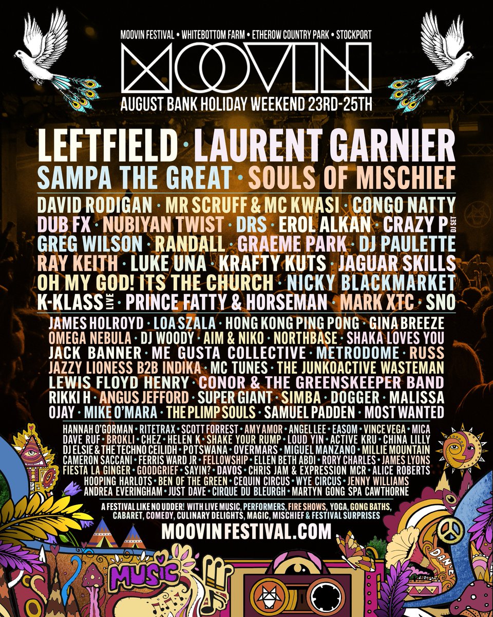 The @moovinfestival 2024 line-up is here! 🎶🎉

Looking for plans this August bank holiday? Look no further! 

🎟️To secure your tickets head to ticketline.co.uk/moovin#bio 

#LiveOnTicketline #FestivalSeason #BankHolidayFun