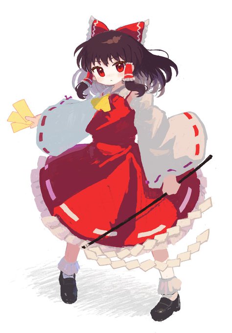 「frilled bow nontraditional miko」 illustration images(Latest)
