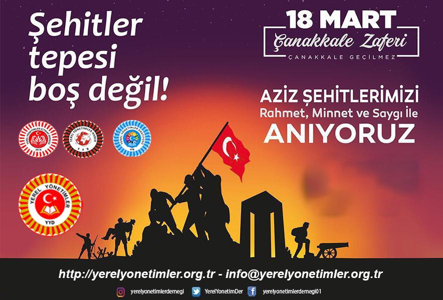 18 Mart Şehitleri Anma Günü ve Çanakkale Zaferi'nin 109. yıl dönümünde,Çanakkale destanının bütün kahramanlarını rahmetle, minnetle ve saygıyla anıyoruz.