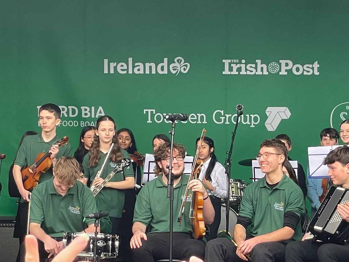 CelticLondon's tweet photo. Great time performing at London St Pats Day Festival with Bedford Music Cooperative. Thank you @LDNIrishCentre Irish Centre- Melanie Simpson and Brian Brady for their hard work coordinating the stage, so very well managed. Wonderful to make lasting memories with music friends. 💚 https://t.co/1pGYJJlMSC
