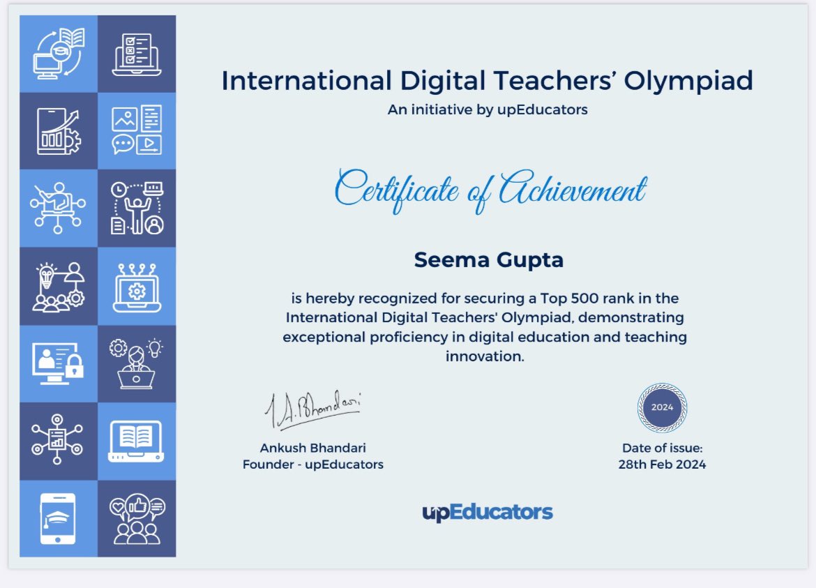 #upEducators #achievement