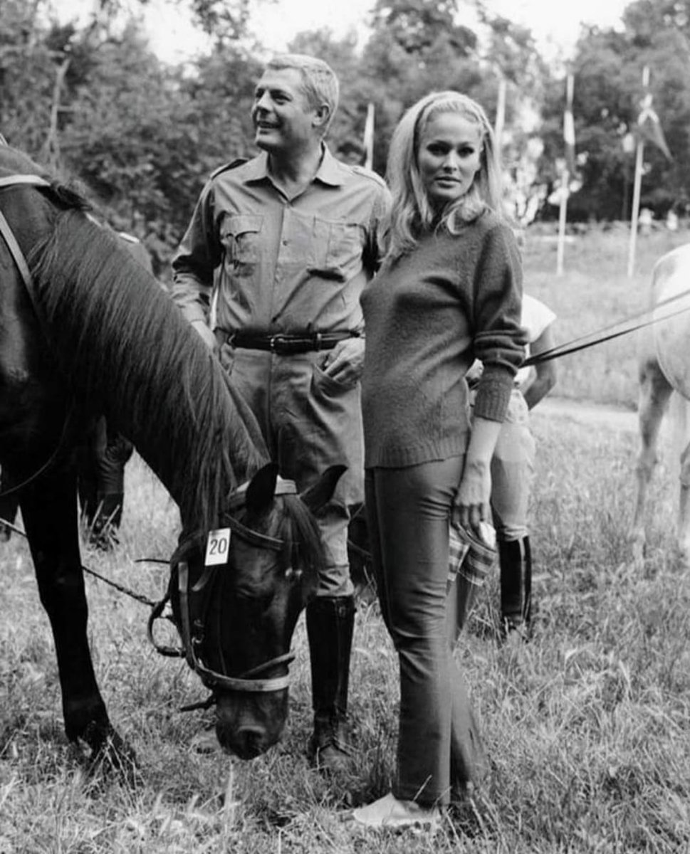 #UrsulaAndress and #MarcelloMastroianni 1965