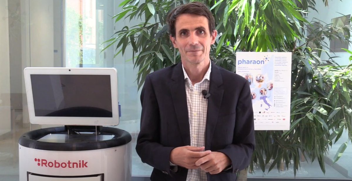 🤖The Pharaon RB1 robot by @RobotnikRobots has been tested in the Poncemar Day Center in Spain to promote active and healthy ageing through digital solutions in real environments.
📽️Watch the video below to learn more: bit.ly/3PppmH8

#PharaonProject #Pharaoneu