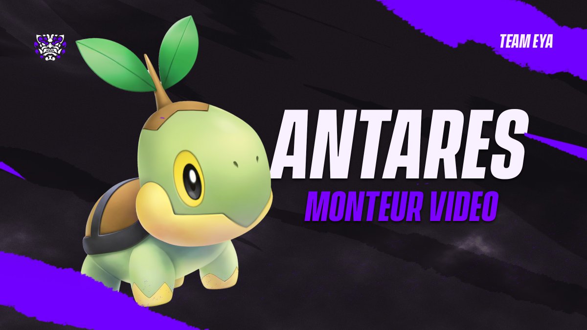 eya_team's tweet photo. Que serait notre pôle vidéo sans son Tortipouss si emblématique? 🐢

Nous sommes très heureux d'annoncer l'arrivée de @AntaresOblin en tant que monteur vidéo !

Bienvenue ! 💜 https://t.co/PFAh7owGqT