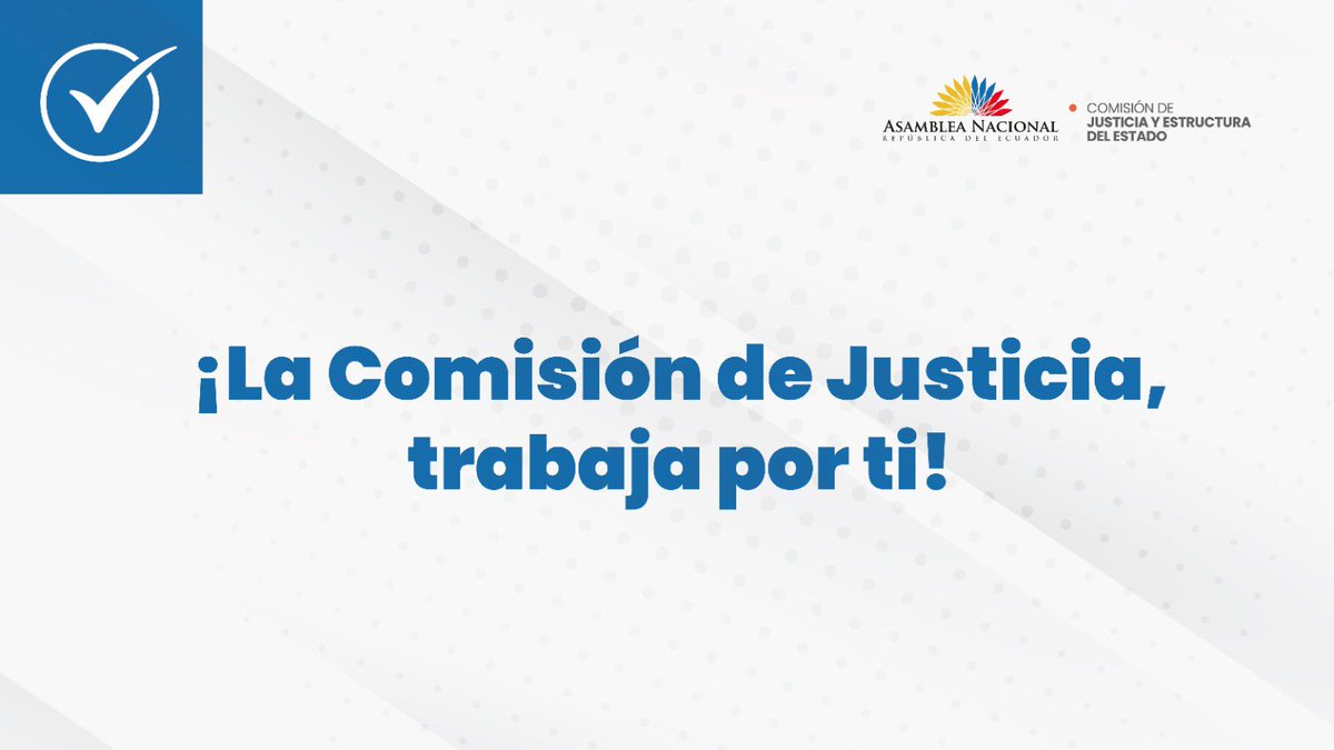 ¡La Comisión de Justicia, trabaja por ti! Hemos sesionado por 40 ocasiones, comprometidos, trabajando arduamente por las verdaderas necesidades del Ecuador. 🇪🇨 ✅ Cumplido al 100% la agenda parlamentaria. #RendicióndeCuentas2023
