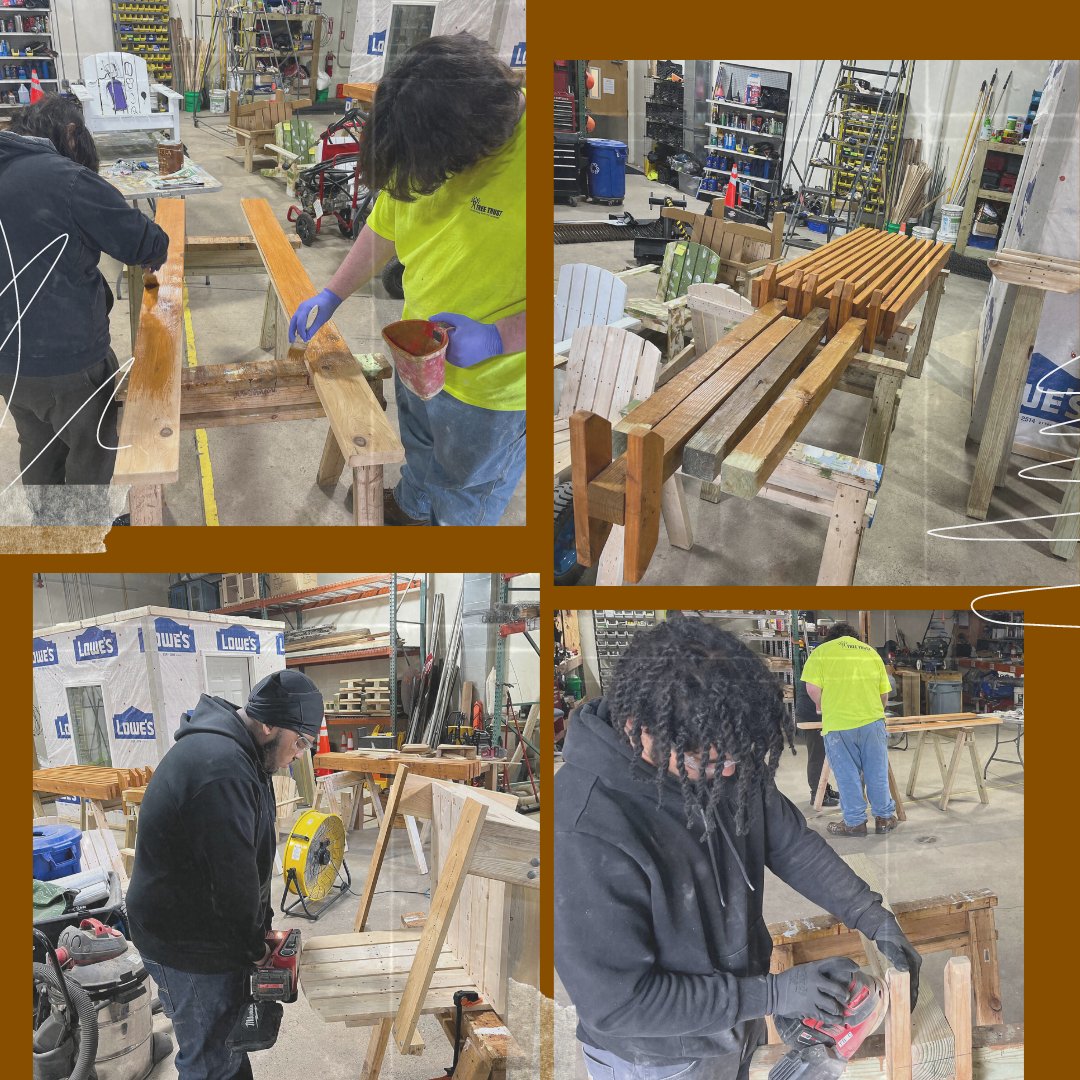 Tree Trust YouthBuild is constructing benches for an outdoor classroom at Paladin Career and Technical High School. 

Installation coming soon ... 

#skilledtrades #paidtraining #youthbuildusa @youthbuildusa