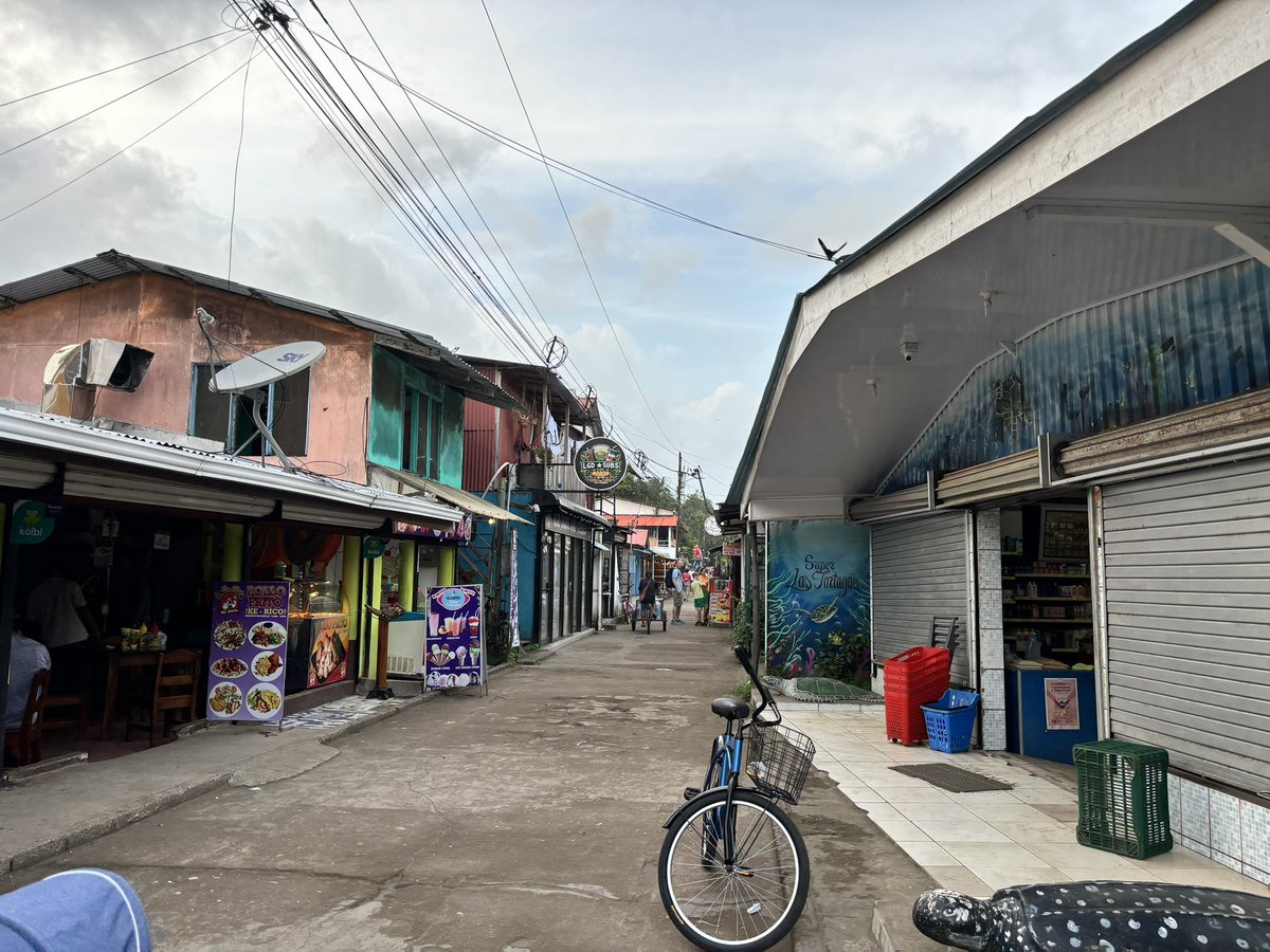 Key design principle here in Tortuguero, Costa Rica: no cars, only cargo bikes