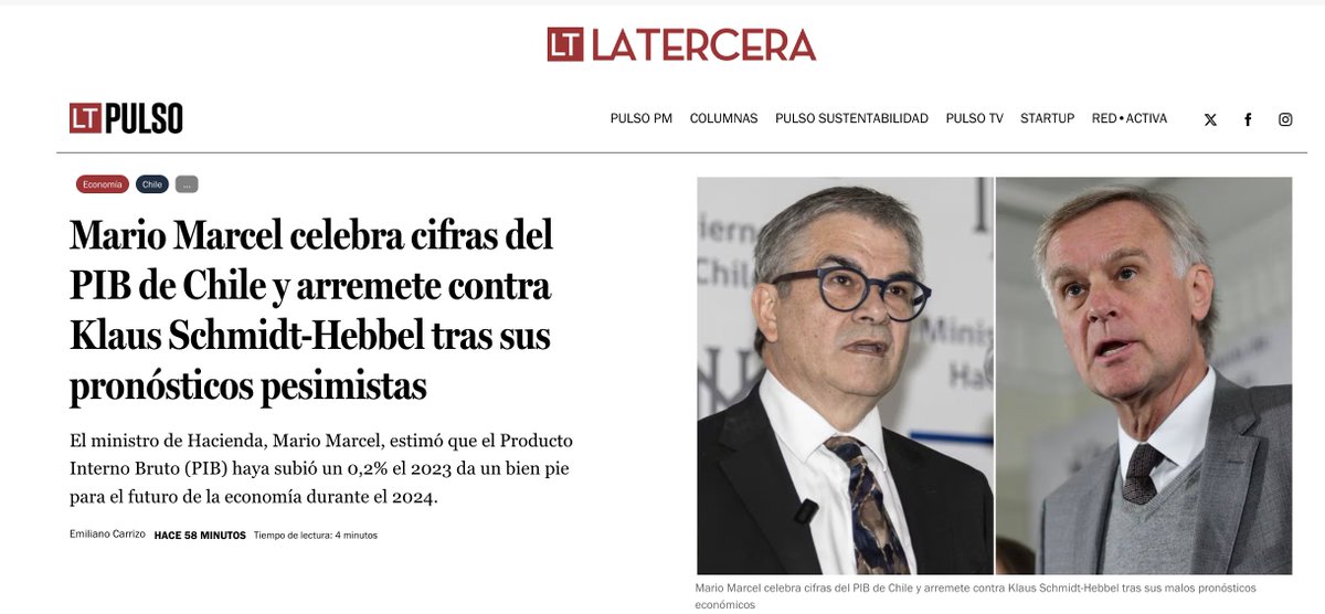 Cuando Chile crecía al 6% avanzábamos un 0,2% en menos de dos semanas ! 

Ahora es en todo un año y más encima se celebra y se guapea !