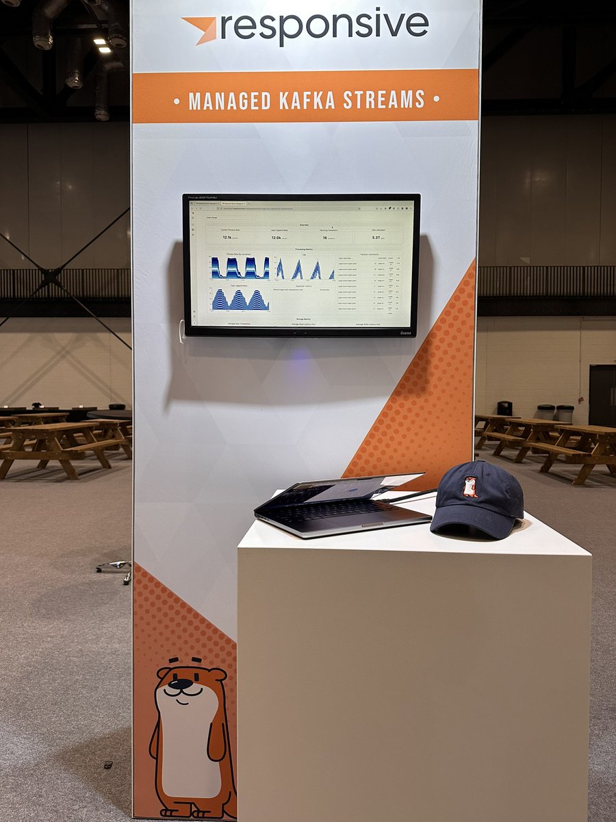 Excited for #kafkasummit tomorrow! 

Come to booth #306 near the t-shirt printing area at the back of the expo hall to get a demo of our platform. 

👉 Also, hope to see you at the Kafka Streams happy hour starting soon: responsive.dev/events/london-…