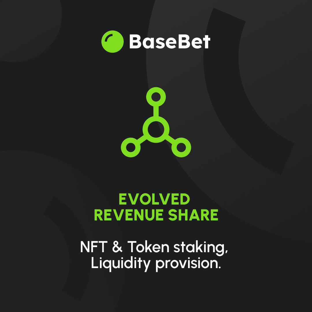 🟢Basebet Web3 Economy: 

- Gatos by Basebet will have 30% revenue-share of our platforms overall profits.

- $BBT (coming soon) will also have a % of revenue-share as one of their many utilities.

Combine both = Evolved Revenue-share...🚀