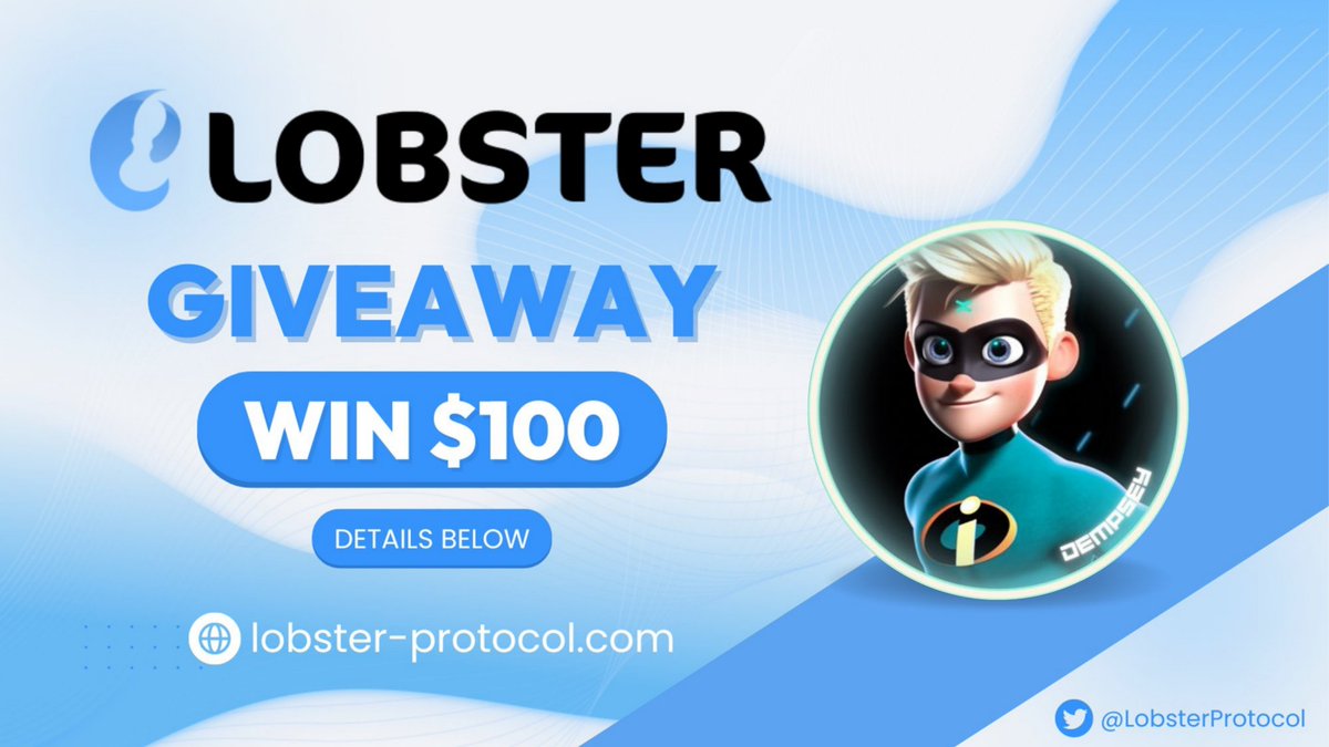 S'intéresser aux stratégies DeFi n'a jamais été aussi simple! 🧠

Pour célébrer le lancement de <a href="/LobsterProtocol/">Lobster 🦞 - Automated Defi Strategies</a>, on vous fait gagner 100 $USDT! 🥳

Pour participer:

RT &amp; Like ❤️
Follow <a href="/LobsterProtocol/">Lobster 🦞 - Automated Defi Strategies</a> &amp; <a href="/DempseyWeb3/">Dempsey</a> 🔥
Tag 2 crypto Bros 🫂

Collaboration commerciale #Giveaway