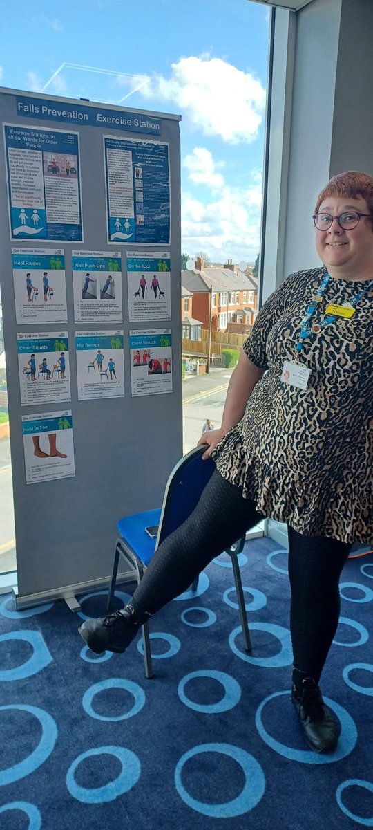 AnnJHall's tweet photo. 3rd Annual Continuous Improvement Conference #improvement @WeAreLSCFT
Modelling exercise stations from our Falls Improvement Prog. Keeping our vulnerable pts safer in hospital 
@BronteWard01 @Wordsworthward3 @HarbourDickens @Austen_Empowers @WeArePendleview 
@CainPhillipa https://t.co/7gw0sqnH82