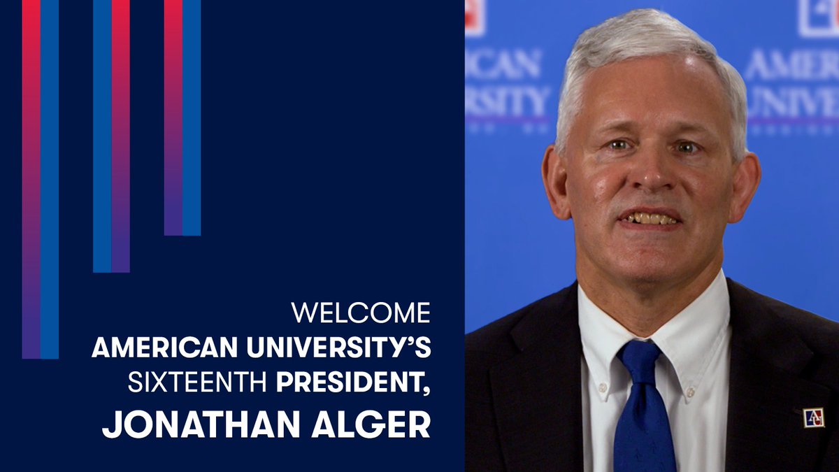 Jonathan Alger has been named American University’s 16th president. He comes to AU after 12 years as president of James Madison University (JMU).