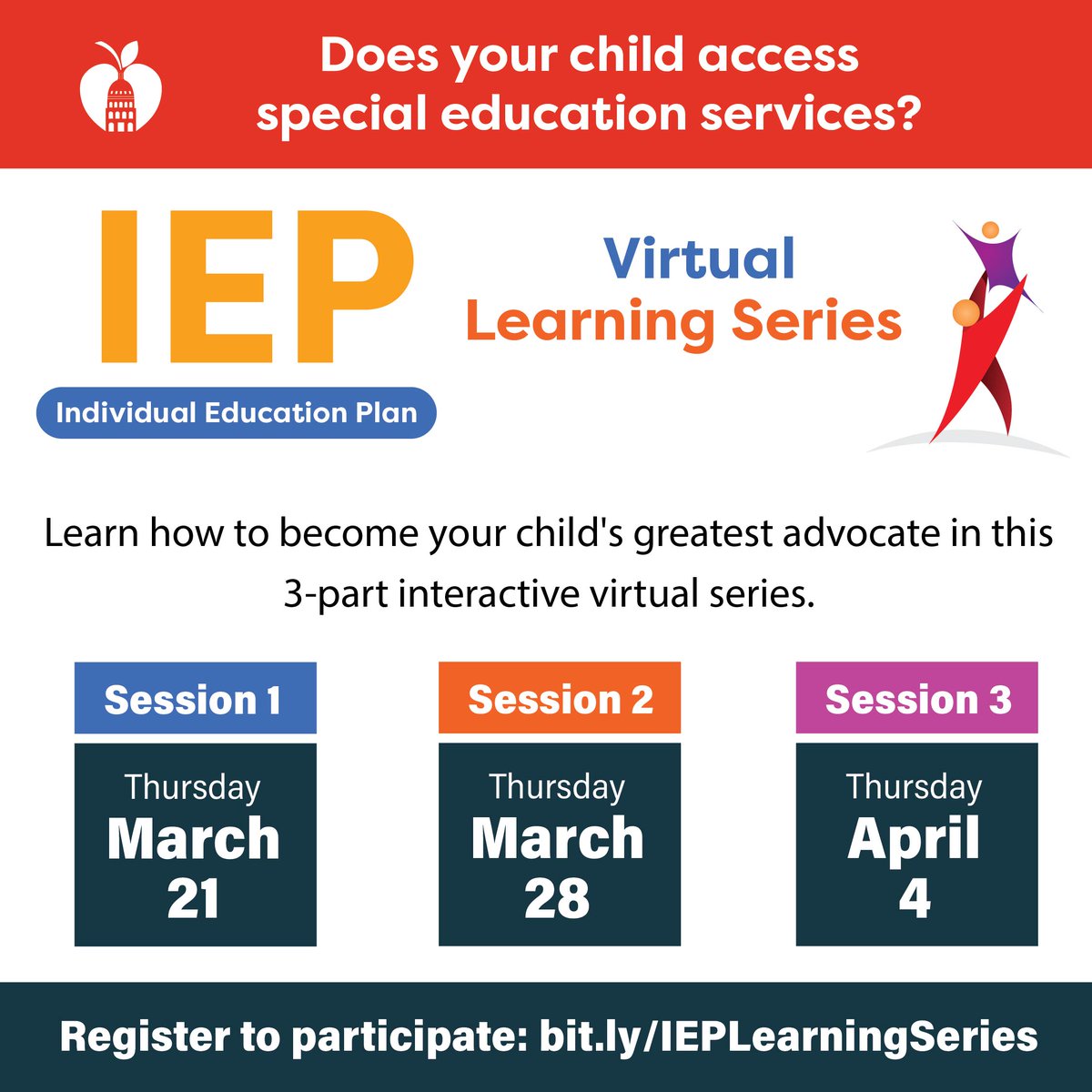 Learn how to become your child's greatest advocate in this 3-part interactive virtual series. 💡

Attend 1, 2 or all 3 sessions! 

Register to participate 🔗 : bit.ly/IEPLearningSer…

Learn more about the Austin ISD &amp; VELA partnership series here 🔗 : bit.ly/48K79ei