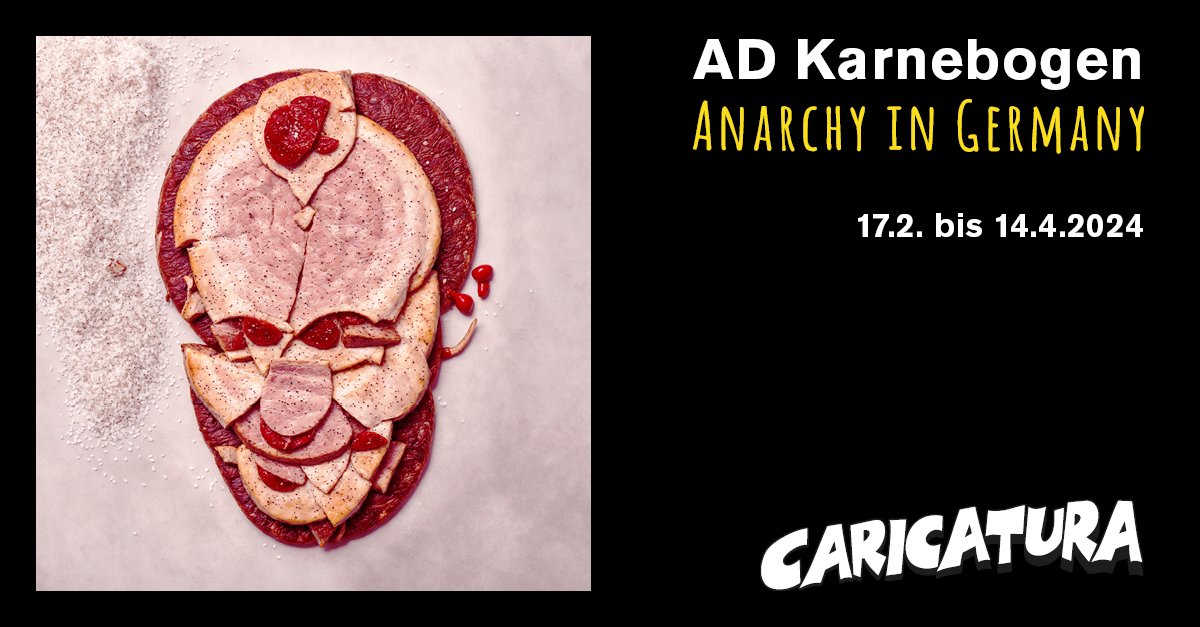 Diese und weitere Illustrationen von @adkarnebogen zeigt die Ausstellung »Anarchy in Germany« vom 17.2. bis 14.4.2024 in der Caricatura Galerie.

caricatura.de/ad-karnebogen/

#adkarnebogen #anarchy #germany #merz #wurst #politik #cartoons #caricatura #caricaturagalerie #kasselkultur