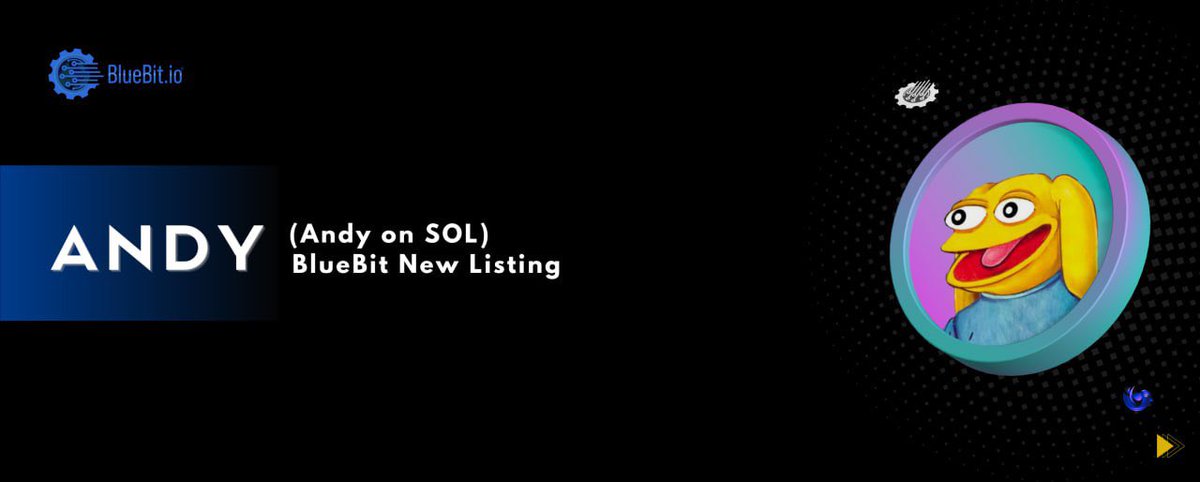 Bluebit_io's tweet photo. 🎉  #BlueBit is thrilled to announce the listing – $ANDY

🌐  We welcome @Andy_On_Sol addition to our spot market, trade ANDY/USDT on #BlueBit. 🚀

   🔹 Trading pair: ANDY/USDT
   🔹 Trading will open on 2024-03-19 at 14:00 (UTC)
   🔹 Deposit will open on 2024-03-19 at 12:00 (UTC)
   🔹 Withdrawal will open on 2024-03-20 at 12:00 (UTC)

📈  Seize the opportunity - https://t.co/M8gqFGWzaf    

#BlueBit #exchange #trading  #Listing #USDT
#Bitcoin #DeFi #Blockchain #Markets #ANDY