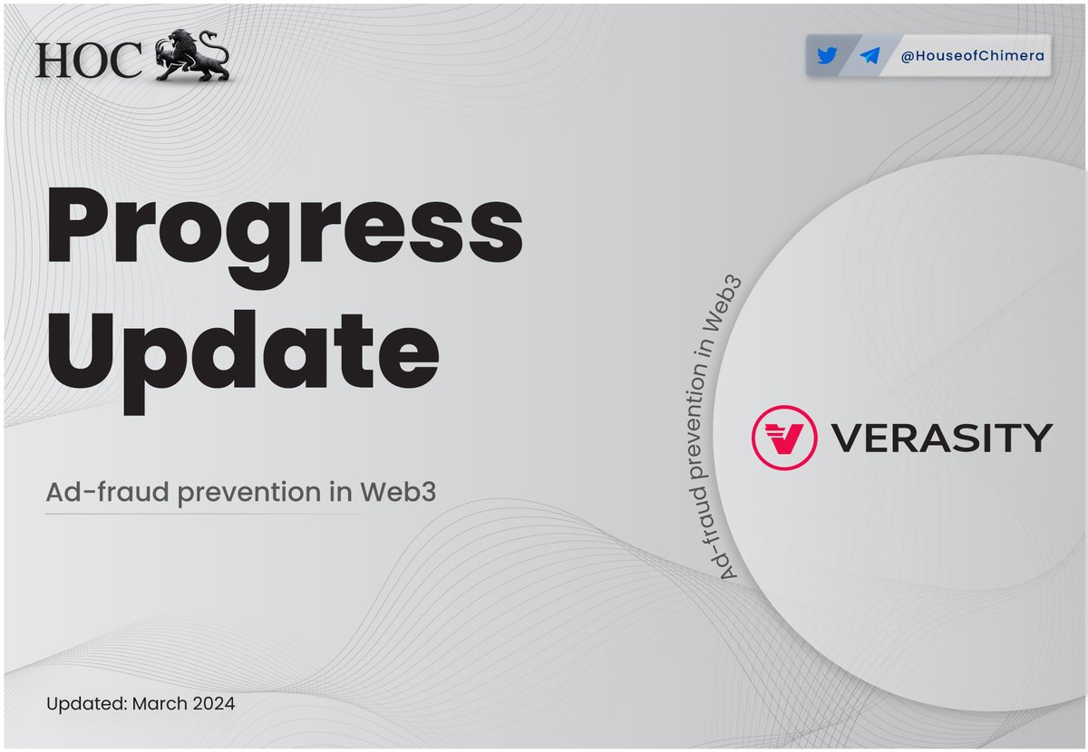 Progress Update: @verasitytech 🔹Significant growth in the $VRA ecosystem has been observed over recent months, with the protocol expanding its range of products. 🔸This thread will offer insights and context regarding Verasity's newest offering: Vera Ads. $VRA