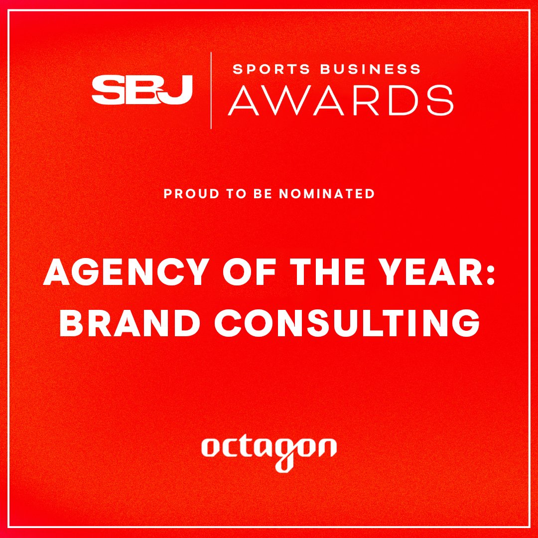Thrilled to be nominated for the <a href="/SBJ/">Sports Business Journal</a> Sports Business Awards, for the 17th consecutive year. Securing the agency's 28th and 29th overall nominations.

Octagon earned nominations for:
🏅 "Best in Talent Representation"
🏅 "Agency of The Year: Brand Consulting"