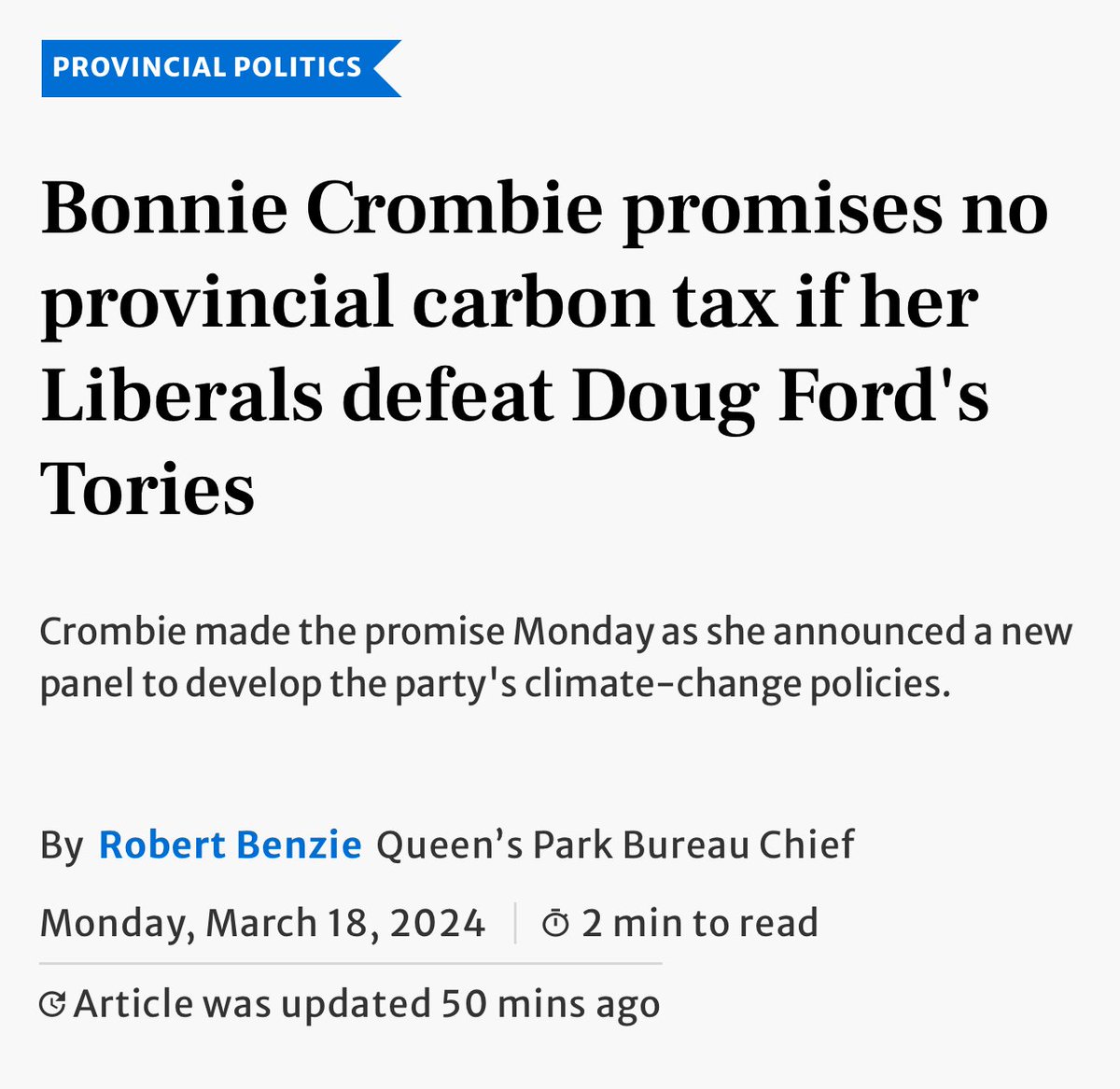 Another provincial Liberal party distances itself from Trudeau’s April Fool’s Day 23% carbon tax hike. Sign here to tell Trudeau/Singh to spike their hike until common sense Conservatives can axe the tax: spikethehike.ca