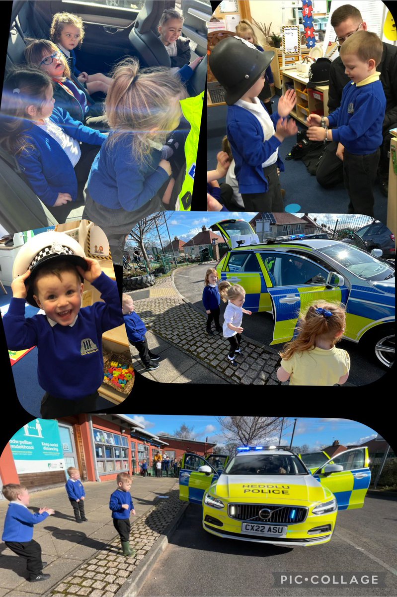 Today we arrived to find our treasure chests empty, the silverware and gold coins missing and the classroom a mess. PC Mikey came to tell us what to do. We had a good look at his uniform and car to learn more about the police! A huge thank you-we loved it! @ysgolmaesglas