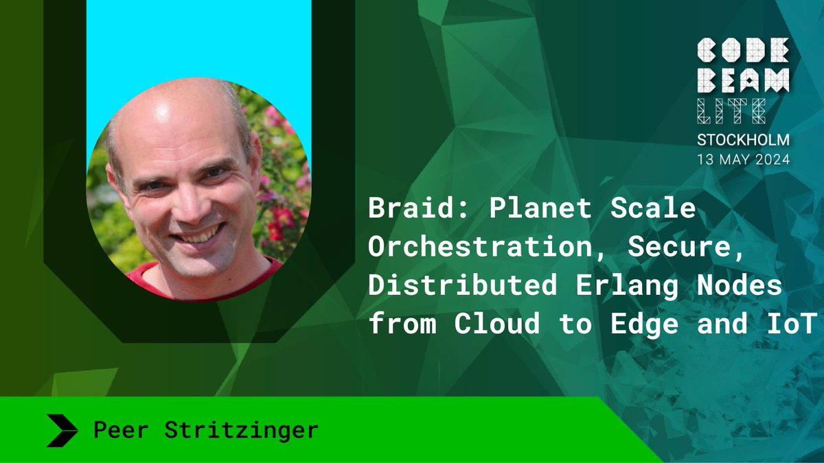 Delve into Braid's features like secure Erlang distribution and seamless integration with cloud and IoT nodes in this talk by @peerstr in Stockholm! codebeamstockholm.com Gain insights into leveraging Braid CLI for infrastructure control and Braidnet for cloud deployment,…